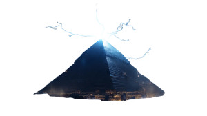 Energized Ancient Pyramid Vinyl Car Decal Sticker – Waterproof & UV-Resistant 8"