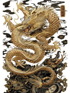Chinese Golden Dragon Vinyl Car Decal Sticker – Waterproof & UV-Resistant 8" Chinese Golden Dragon Vinyl Car Decal Sticker – Waterproof & UV-Resistant 8"