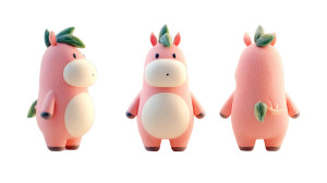 Grapefruit Horse Character Vinyl Car Decal Sticker – Waterproof & UV-Resistant 8"