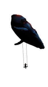 Child On Space-Whale Vinyl Car Decal Sticker – Waterproof & UV-Resistant 8"