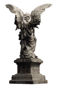 Angel Statue V29 Vinyl Car Decal Sticker – Waterproof & UV-Resistant 8"