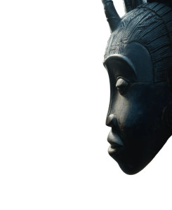 African Masks Confrontation Vinyl Car Decal Sticker – Waterproof & UV-Resistant 8"