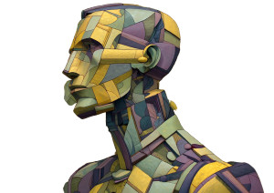 Cubist Cyborg Sculpture Vinyl Car Decal Sticker – Waterproof & UV-Resistant 8" Cubist Cyborg Sculpture Vinyl Car Decal Sticker – Waterproof & UV-Resistant 8"