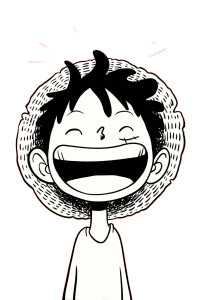 Monkey D. Luffy V2 Vinyl Car Decal Sticker – Waterproof & UV-Resistant 8"