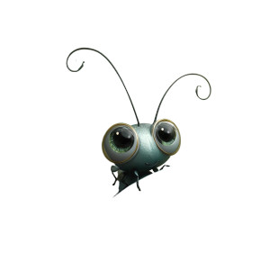 Cute Bug On Leaf Vinyl Car Decal Sticker – Waterproof & UV-Resistant 8"