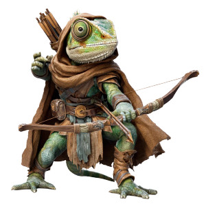 Chameleon Ranger Vinyl Car Decal Sticker – Waterproof & UV-Resistant 8"