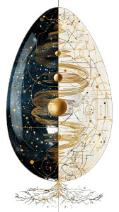 Cosmic Egg Union Vinyl Car Decal Sticker – Waterproof & UV-Resistant 8"