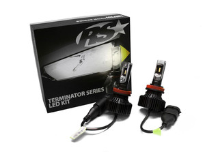 Race Sport Lighting Headlight Bulb H7TLED Terminator Series; H7; LED Bulb; 12 Volt; White Beam Color; 2000 Lumens; Fanless Design; Shallow Mount Design; 6000K Light Color Temperature; With Pin Point Projection Optical Aims; Set Of 2 Race Sport Lighting Headlight Bulb H7TLED Terminator Series; H7; LED Bulb; 12 Volt; White Beam Color; 2000 Lumens; Fanless Design; Shallow Mount Design; 6000K Light Color Temperature; With Pin Point Projection Optical Aims; Set Of 2