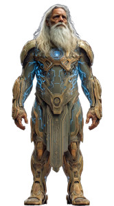 Golden Armored Warrior V9 Vinyl Car Decal Sticker – Waterproof & UV-Resistant 8"