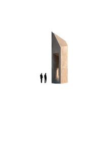 Desert Futuristic Building Vinyl Car Decal Sticker – Waterproof & UV-Resistant 8"