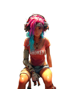 Cyberpunk Woman V5 Vinyl Car Decal Sticker – Waterproof & UV-Resistant 8" Cyberpunk Woman V5 Vinyl Car Decal Sticker – Waterproof & UV-Resistant 8"