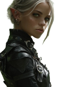 Half-Elf Warrior V5 Vinyl Car Decal Sticker – Waterproof & UV-Resistant 8"