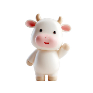 Cute Cartoon Calf Vinyl Car Decal Sticker – Waterproof & UV-Resistant 8" Cute Cartoon Calf Vinyl Car Decal Sticker – Waterproof & UV-Resistant 8"