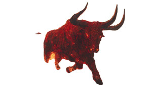 Fiery Spanish Bull Vinyl Car Decal Sticker – Waterproof & UV-Resistant 8"