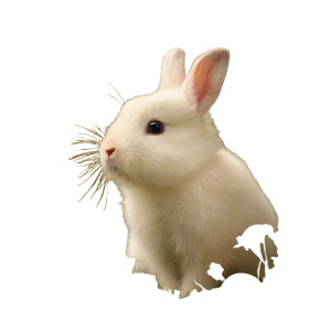 Cute Baby Rabbit Vinyl Car Decal Sticker – Waterproof & UV-Resistant 8" Cute Baby Rabbit Vinyl Car Decal Sticker – Waterproof & UV-Resistant 8"