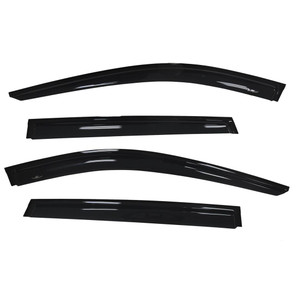 Fits 2014-2020 Nissan Rogue TrailFX Rainguard 4827H TFX 4-PC Window Vents; Low Profile; Tape-On; Smoke; Acrylic; Set of 4