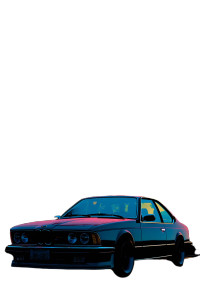 Bmw E24 Sunset Drive Vinyl Car Decal Sticker – Waterproof & UV-Resistant 8"