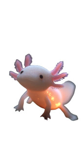 Galactic Axolotl Dragon Vinyl Car Decal Sticker – Waterproof & UV-Resistant 8"