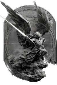 Celestial Warrior V26 Vinyl Car Decal Sticker – Waterproof & UV-Resistant 8"