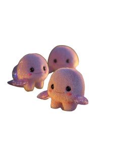 Glowing Aquatic Creatures Vinyl Car Decal Sticker – Waterproof & UV-Resistant 8"