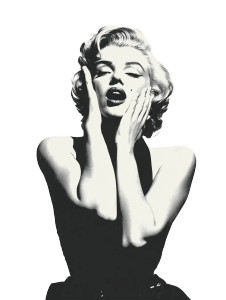 Marilyn Monroe Vector V4 Vinyl Car Decal Sticker – Waterproof & UV-Resistant 8"