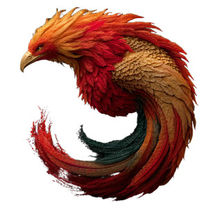 Fiery Phoenix Rising Vinyl Car Decal Sticker – Waterproof & UV-Resistant 8"
