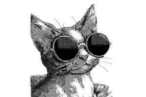 Pixel Art Cat V2 Vinyl Car Decal Sticker – Waterproof & UV-Resistant 8"
