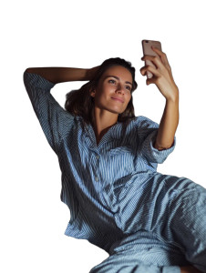 Relaxed Selfie Evening Vinyl Car Decal Sticker – Waterproof & UV-Resistant 8"