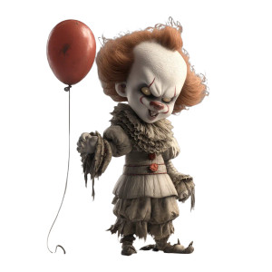 Pixar Pennywise Vinyl Car Decal Sticker – Waterproof & UV-Resistant 8"