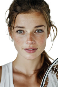 Female Tennis Player V2 Vinyl Car Decal Sticker – Waterproof & UV-Resistant 8"