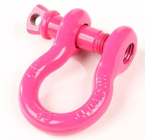Rugged Ridge | Heavy Duty Pink D-Ring Set | 9,500 lb Rating | Steel Shackle Rugged Ridge | Heavy Duty Pink D-Ring Set | 9,500 lb Rating | Steel Shackle