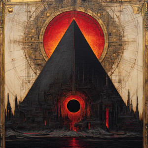 Dark Pyramid Glow Vinyl Car Decal Sticker – Waterproof & UV-Resistant 8"