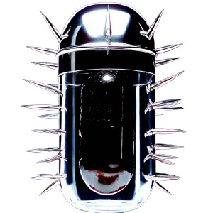 Chrome Capsule Vinyl Car Decal Sticker – Waterproof & UV-Resistant 8"
