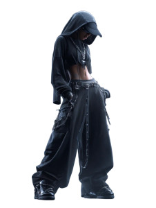 Thug Attire Female Vinyl Car Decal Sticker – Waterproof & UV-Resistant 8"