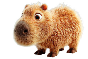 Cute Cartoon Capybara V2 Vinyl Car Decal Sticker – Waterproof & UV-Resistant 8"