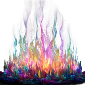 Rainbow Flames Vinyl Car Decal Sticker – Waterproof & UV-Resistant 8"