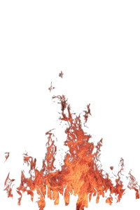 Burning Flame Vinyl Car Decal Sticker – Waterproof & UV-Resistant 8"