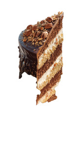 Gigantic Chocolate Cake Vinyl Car Decal Sticker – Waterproof & UV-Resistant 8"