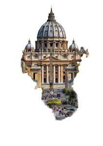 Vatican Poster Vinyl Car Decal Sticker – Waterproof & UV-Resistant 8"