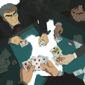 Cheating At Cards Vinyl Car Decal Sticker – Waterproof & UV-Resistant 8"