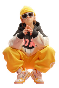 Fashionable Cartoon Girl Vinyl Car Decal Sticker – Waterproof & UV-Resistant 8"