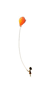 Child With Balloon Vinyl Car Decal Sticker – Waterproof & UV-Resistant 8"