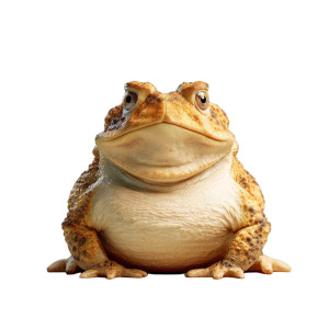Overweight Toad Vinyl Car Decal Sticker – Waterproof & UV-Resistant 8"