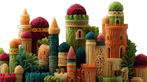 Macaroni Castle Vinyl Car Decal Sticker – Waterproof & UV-Resistant 8"