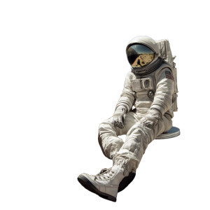 Astronaut At Diner Vinyl Car Decal Sticker – Waterproof & UV-Resistant 8" Astronaut At Diner Vinyl Car Decal Sticker – Waterproof & UV-Resistant 8"