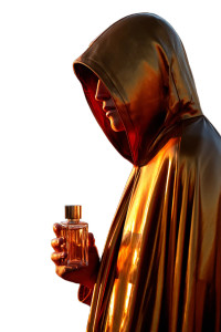 Mysterious Golden Figure Vinyl Car Decal Sticker – Waterproof & UV-Resistant 8"