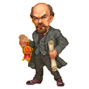 Pixel Lenin Child Vinyl Car Decal Sticker – Waterproof & UV-Resistant 8"