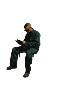 Worker On Break Vinyl Car Decal Sticker – Waterproof & UV-Resistant 8"