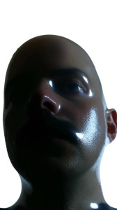 Surreal Bald Portrait Vinyl Car Decal Sticker – Waterproof & UV-Resistant 8"