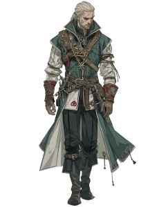 Blonde Witcher Portrait Vinyl Car Decal Sticker – Waterproof & UV-Resistant 8"